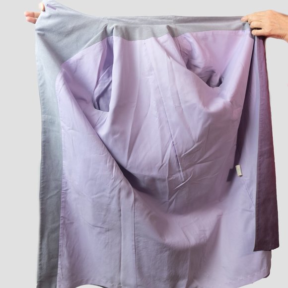 Vintage trench coat vegan suede by Montroy - Picture 12 of 15